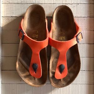 ✨ REDUCED ✨ Orange Birkenstock’s - size 37